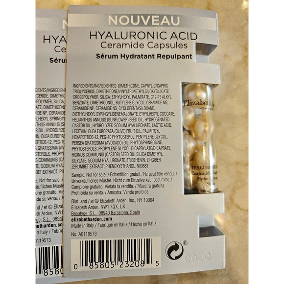 Elizabeth Arden 3 PACK Hyaluronic Acid Ceramide Caps Hydra-Plumping Serum‎ 7ct - Picture 2 of 6